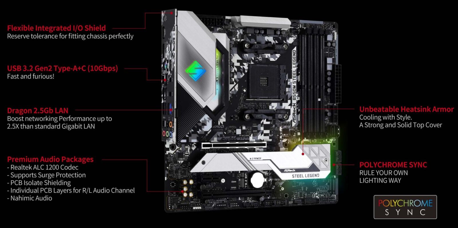 Mainboard ASROCK B550M STEEL LEGEND