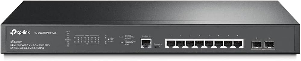 Switch Quản Lý JetStream 8 cổng TP-LINK TL-SG3210XHP-M2