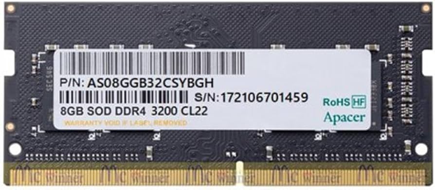 Ram Laptop Apacer 8GB DDR4 3200MHz ES.08G21.GSH