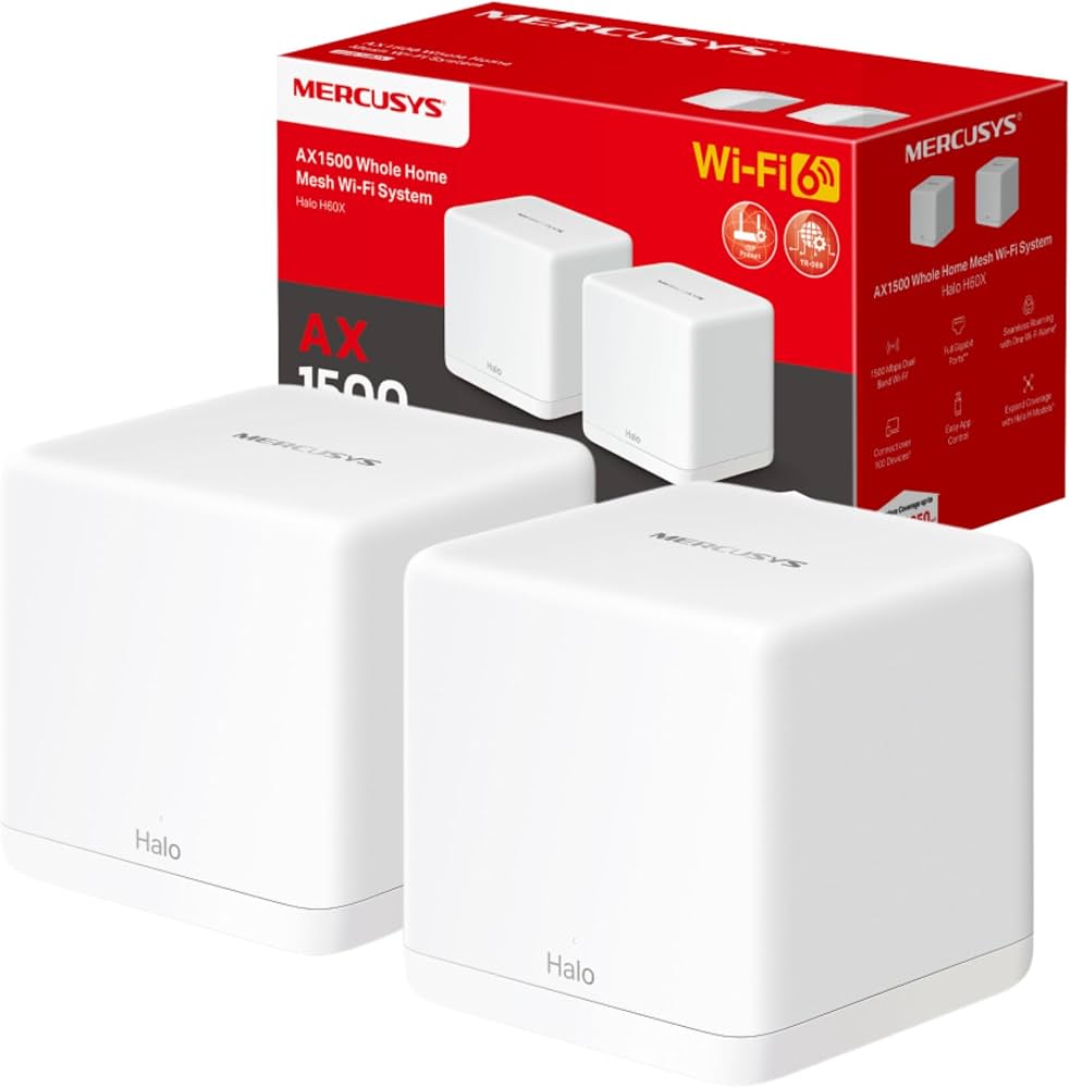 Hệ thống Wifi 6 AX1500 TP-Link Halo H60X(2-pack)