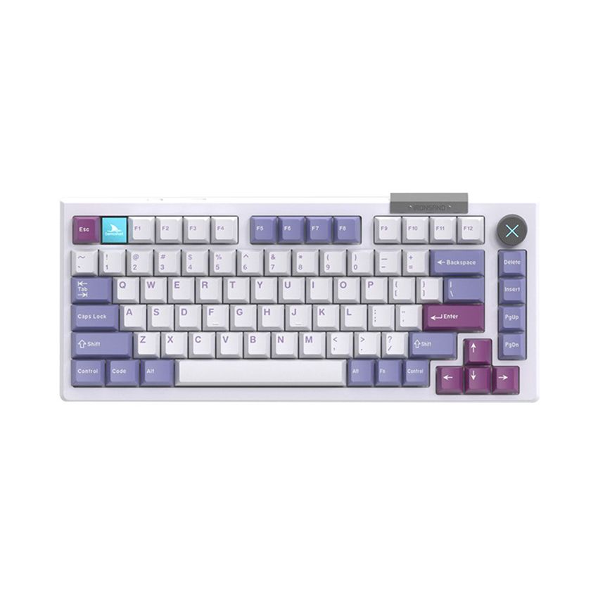 Bàn phím cơ Darmoshark TOP 75 Tri-mode RGB White