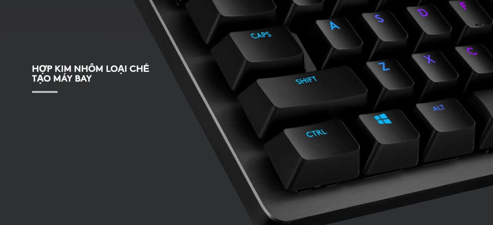 Bàn phím Game Logitech G512 lightsync rgb mechanical GX blue/clicky Đen - ảnh 6