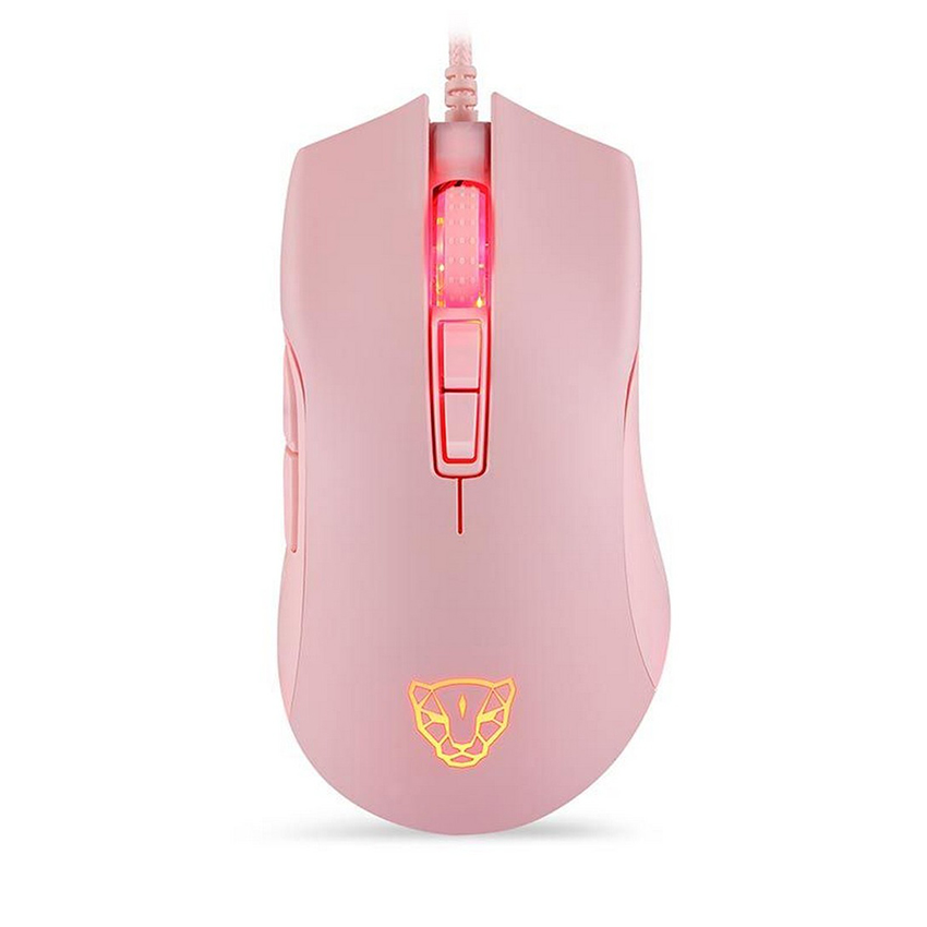 Chuột Gaming Có Dây Motospeed V70 Hồng