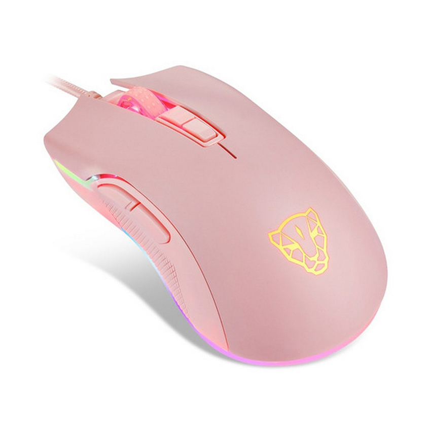 Chuột Gaming Có Dây Motospeed V70 Hồng