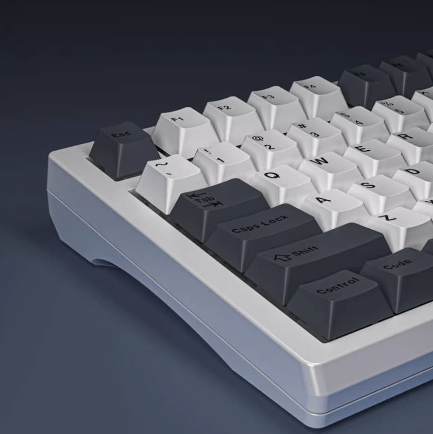Bàn phím cơ Darmoshark K8 Tri-mode RGB White