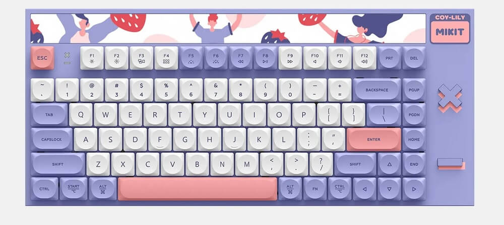 Bàn Phím cơ Mikit CL80 Lavenderry RGB