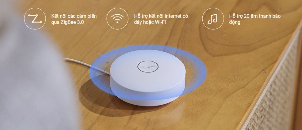 Bộ báo động CS-B1 kết nối và tương tác