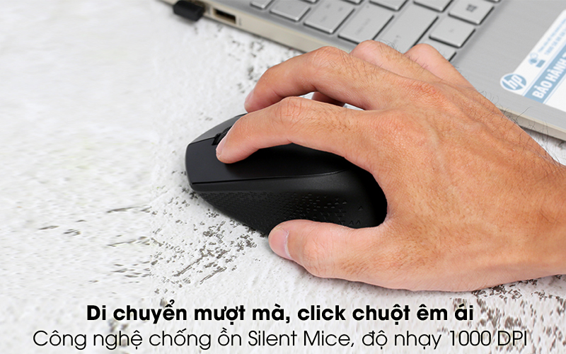 Êm ái, nhạy bén - Chuột Không Dây Silent Logitech M331