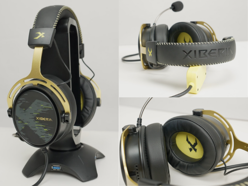 Tai nghe gaming Xiberia S19U Pro đen vàng Virtual