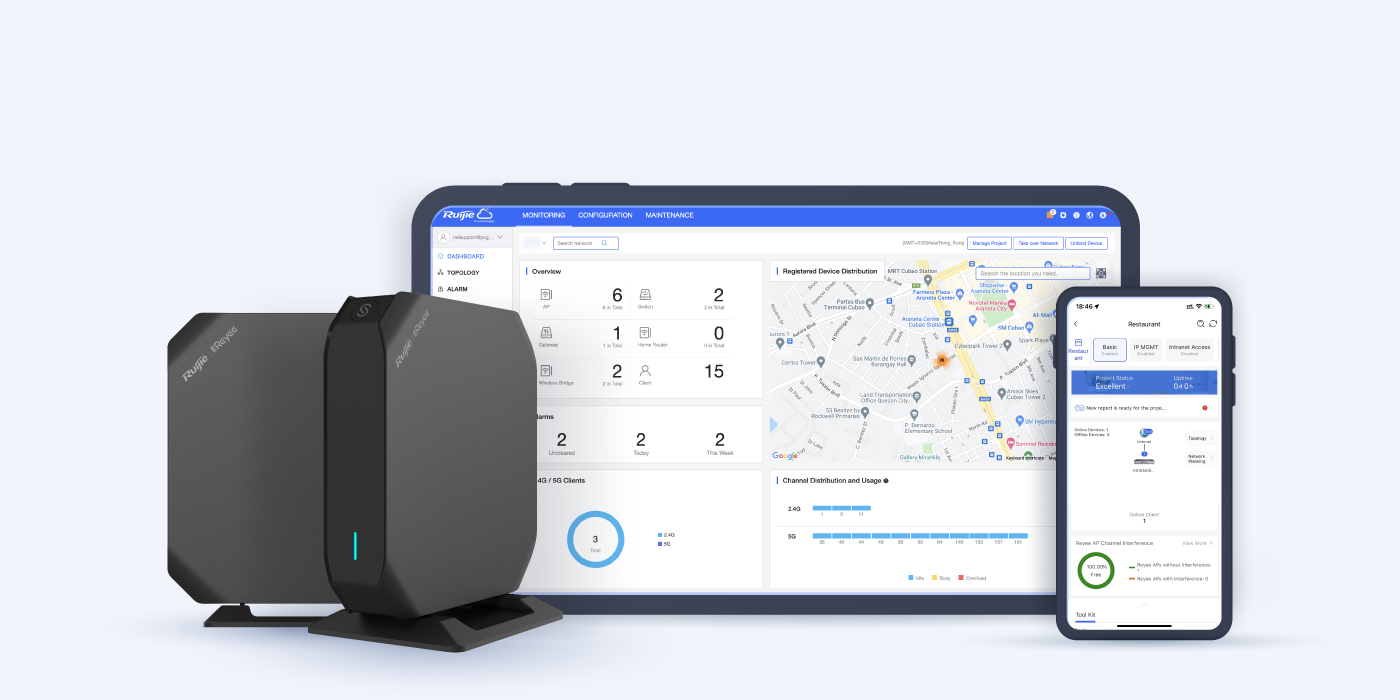 Bộ phát Wifi Ruijie RG-EG105GW(T) đa năng không dây tốc độ lên tới 1267Mbps