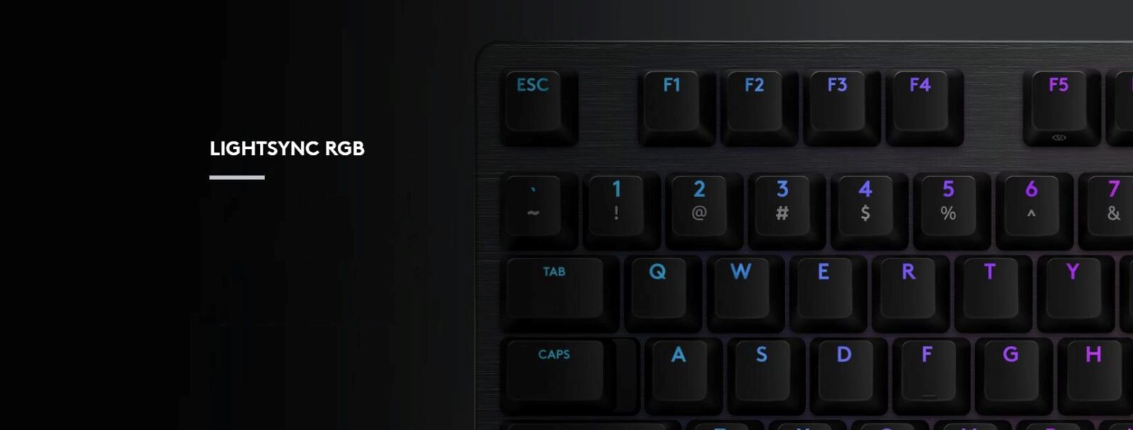 Bàn phím Game Logitech G512 lightsync rgb mechanical GX blue/clicky Đen - ảnh 4