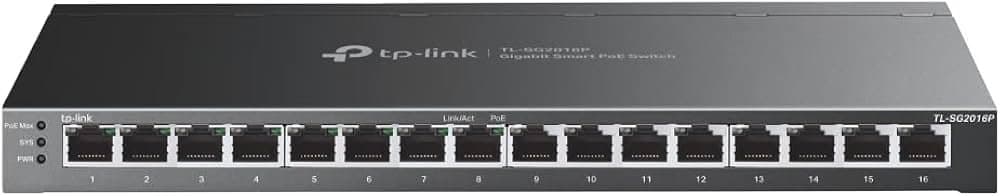 Switch 16 cổng Gigabit với 8 cổng PoE+ TP-Link TL-SG2016P