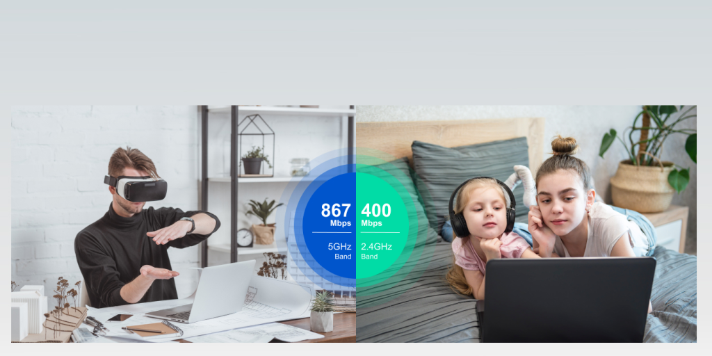 Router Wi-Fi Băng tần kép Ruijie RG-EW1300G