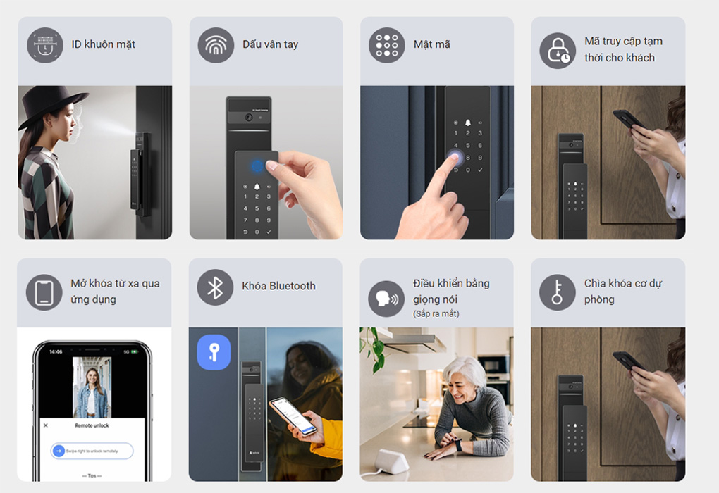Khóa cửa khuôn mặt thông minh EZVIZ DL50FVS