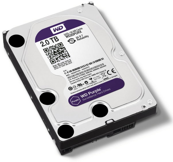 Ổ cứng WD HDD Purple 2TB 3.5" SATA 3 64MB Cache WD23PURZ