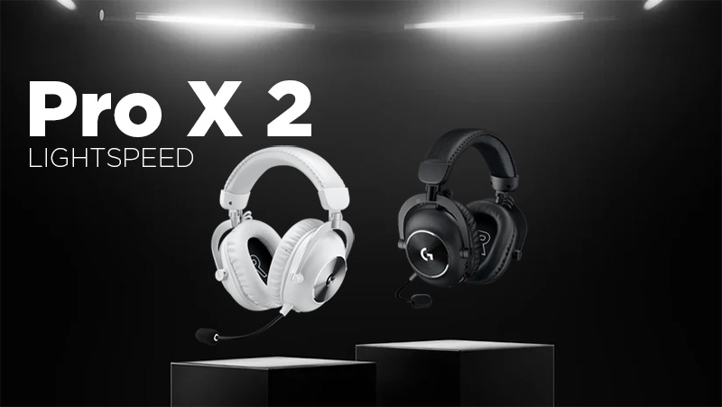 TAI NGHE LOGITECH PRO X 2 LIGHTSPEED WIRELESS/BLUETOOTH RGB GAMING/ĐEN -  Xgear