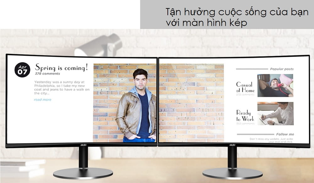 songphuong.vn Màn hình LCD MSI PRO MP272C (FHD VA 75HZ Cong)