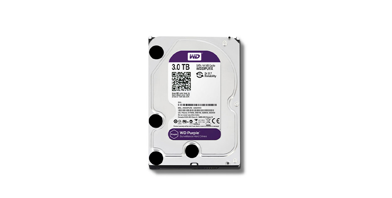 Ổ cứng WD HDD Purple 3TB 3.5" SATA 3 256MB Cache WD33PURZ