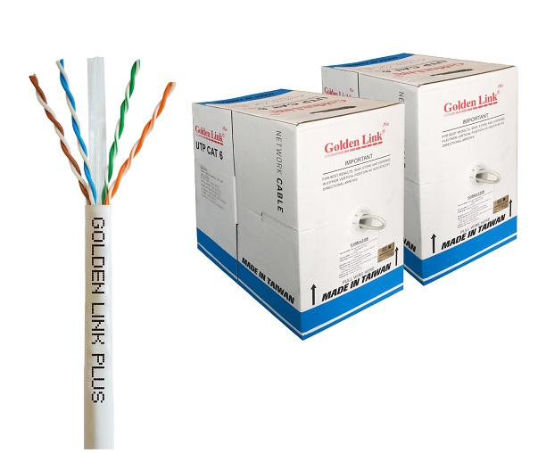 Cáp mạng UTP CAT6 Golden Link Plus 4Pair 23AWG TAIWAN 305m 2-00103TW