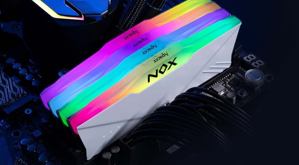 Ram Apacer NOX RGB Black 8GB DDR4 3200MHz AH4U08G32C28YNBAA-1