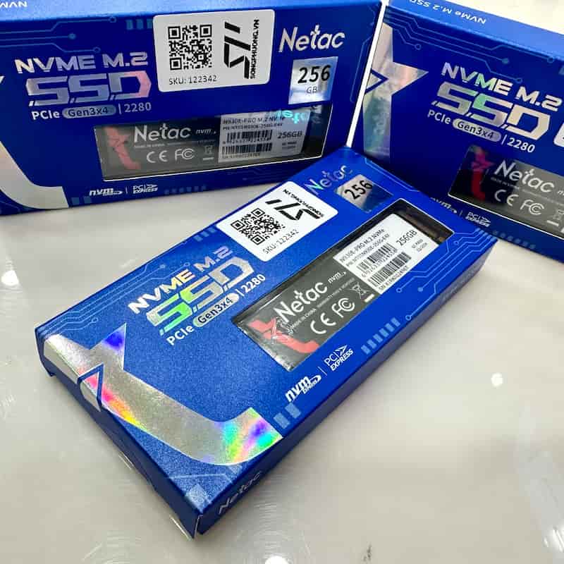 Ổ cứng SSD Netac PCIe 3 x4 M.2 2280 NVMe 256GB NT01N930E-256G-E4X