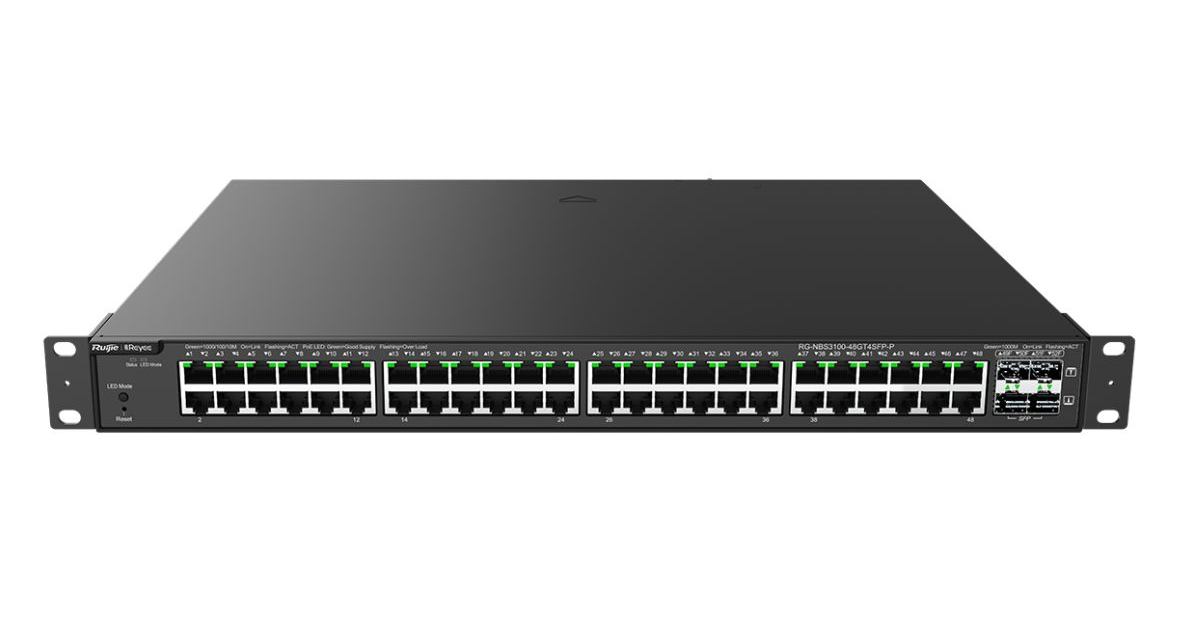 Switch 48 cổng Ruijie RG-NBS3100-48GT4SFP-P chính hãng