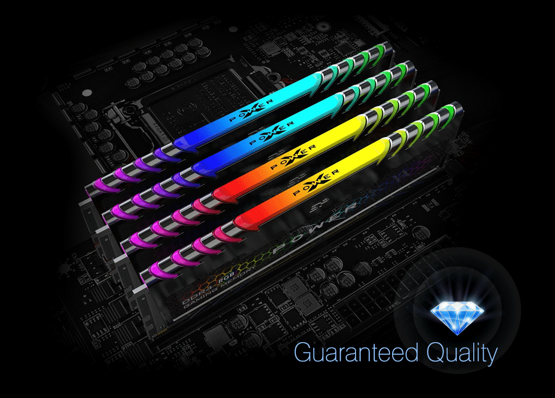Ram Tản Nhiệt DDR4-3600, CL18, UDIMM, 8GB (SP008GXLZU360BSB)
