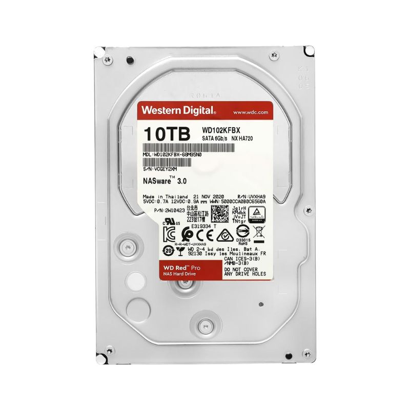 Ổ cứng WD HDD Red Pro 10TB 3.5" SATA 3 WD102KFBX