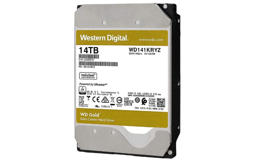 Ổ cứng WD HDD GOLD 14TB 3.5" Sata3 256MB WD141KRYZ